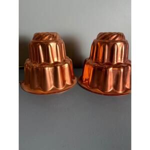 Copper Bundt Molds - Set of 2